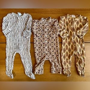 70’s Kate Quinn 0-3 footie sleeper Romper pattern neutral geometric tribal